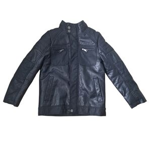 Urban Republic Black Faux Leather Moto Jacket 8